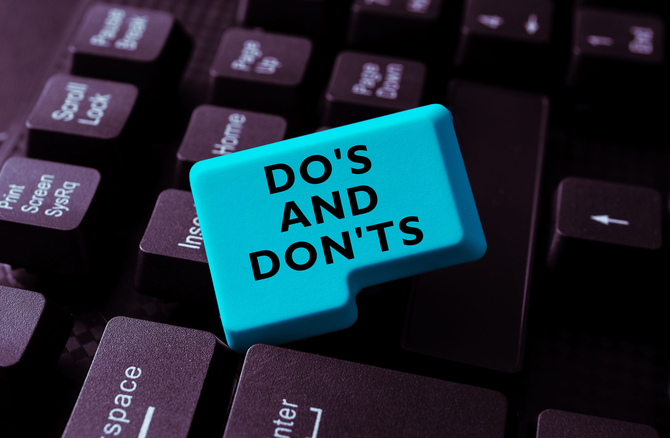 Text sign showing Dos And Don Ts. Internet Concept Confusion in ones mind about something